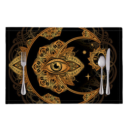 Bohemian Sun And Moon Print Placemat