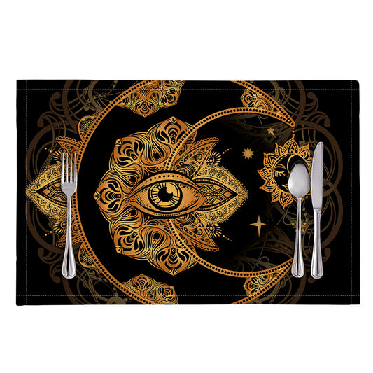 Bohemian Sun And Moon Print Placemat