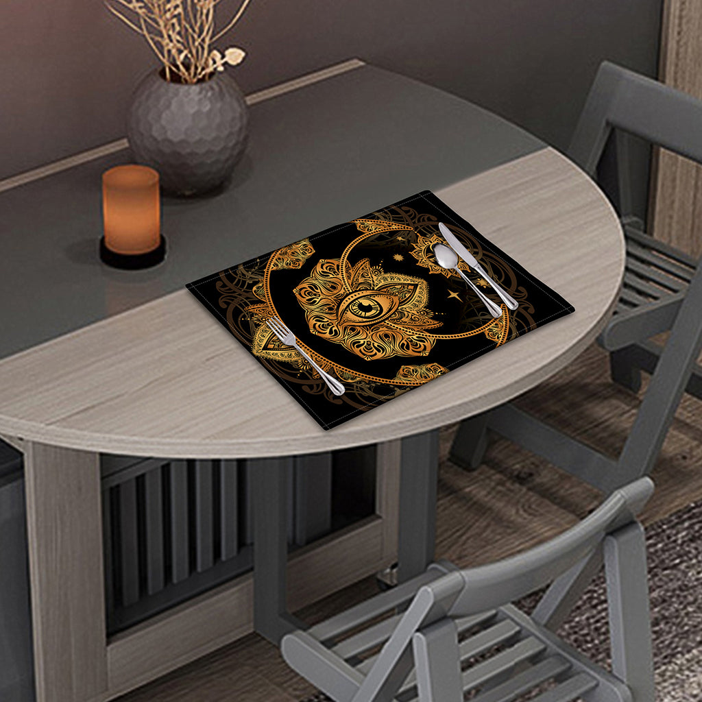 Bohemian Sun And Moon Print Placemat