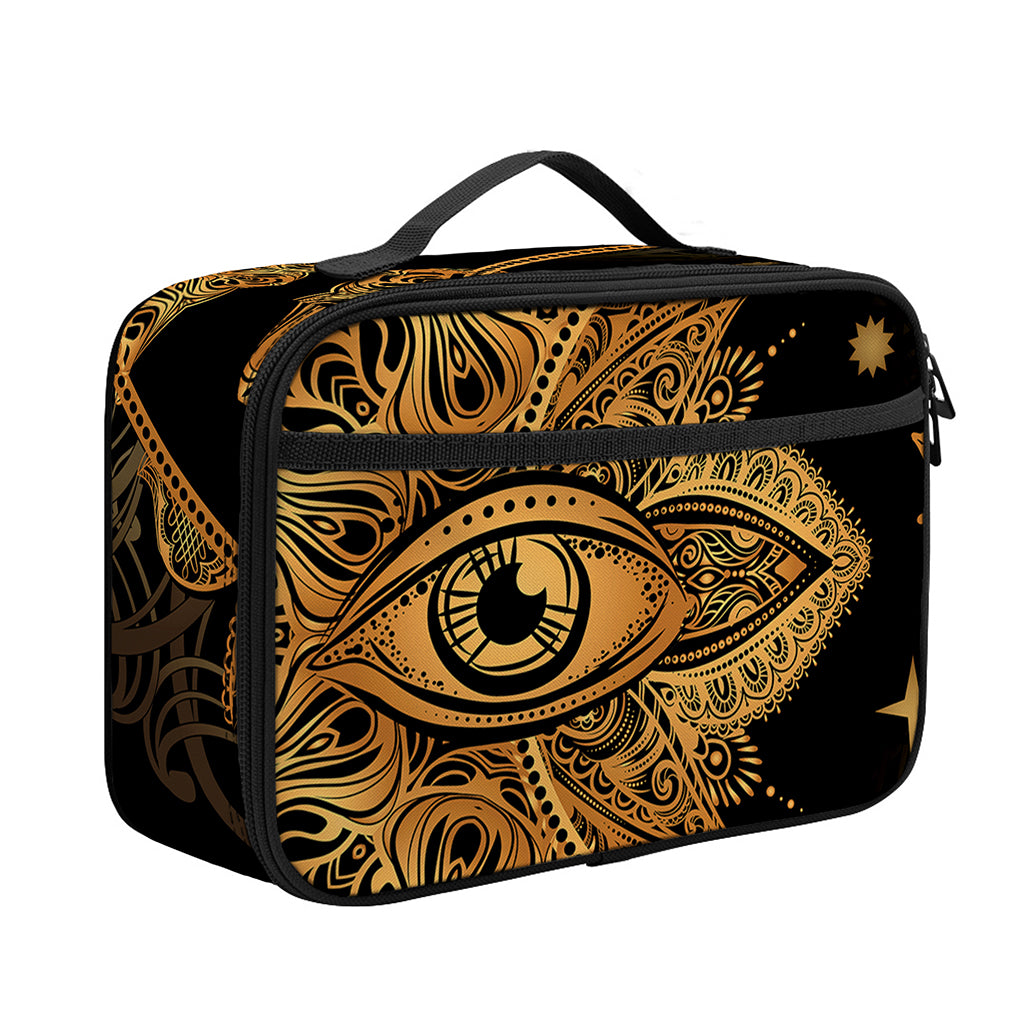 Bohemian Sun And Moon Print Portable Lunch Bag