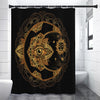 Bohemian Sun And Moon Print Premium Shower Curtain