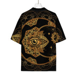 Bohemian Sun And Moon Print Rayon Hawaiian Shirt