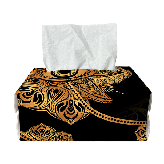 Bohemian Sun And Moon Print Rectangle Tissue Box Cover