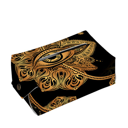 Bohemian Sun And Moon Print Rectangle Tissue Box Cover