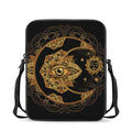 Bohemian Sun And Moon Print Rectangular Crossbody Bag
