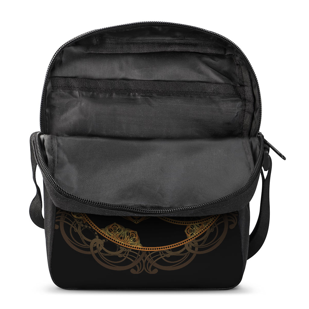 Bohemian Sun And Moon Print Rectangular Crossbody Bag