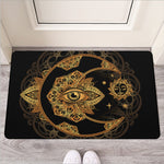 Bohemian Sun And Moon Print Rubber Doormat