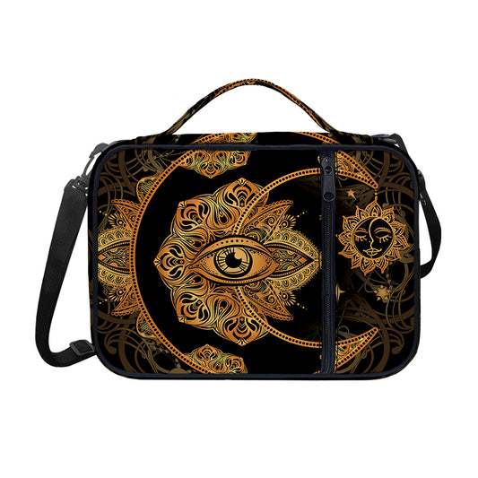 Bohemian Sun And Moon Print Shoulder Strap Bible Bag