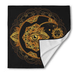 Bohemian Sun And Moon Print Silk Bandana