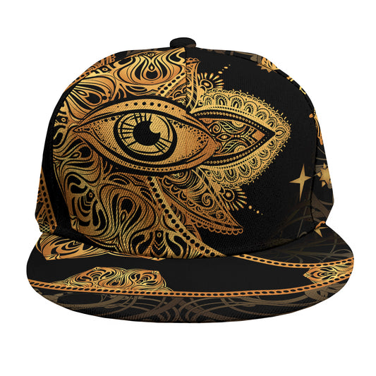 Bohemian Sun And Moon Print Snapback Cap