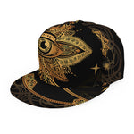 Bohemian Sun And Moon Print Snapback Cap
