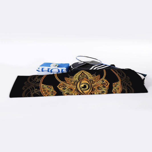 Bohemian Sun And Moon Print Sports Towel