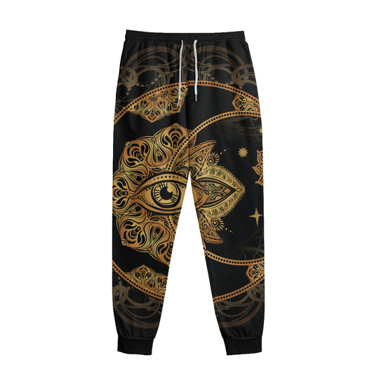 Bohemian Sun And Moon Print Sweatpants