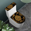 Bohemian Sun And Moon Print Toilet Lid And Tank Cover Set
