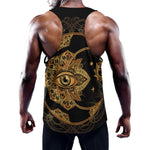 Bohemian Sun And Moon Print Training Tank Top