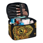 Bohemian Sun And Moon Print Travel Makeup Bag