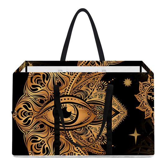 Bohemian Sun And Moon Print Utility Tote Bag