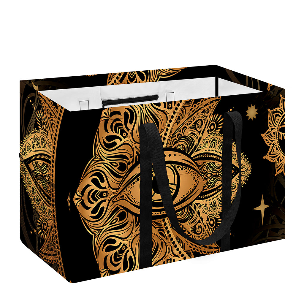Bohemian Sun And Moon Print Utility Tote Bag
