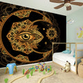 Bohemian Sun And Moon Print Wall Sticker