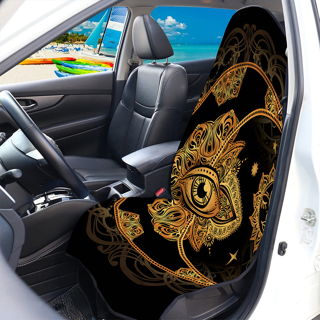 Bohemian Sun And Moon Print Waterproof Car Seat Cover