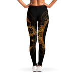 Bohemian Sun And Moon Print Women's Leggings