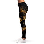 Bohemian Sun And Moon Print Women's Leggings