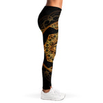 Bohemian Sun And Moon Print Women's Leggings