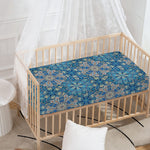 Boho Chic Mandala Floral Print Baby Crib Sheet