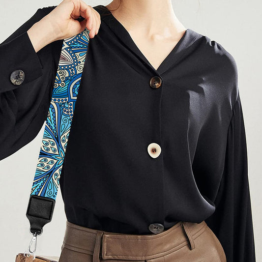 Boho Chic Mandala Floral Print Bag Strap