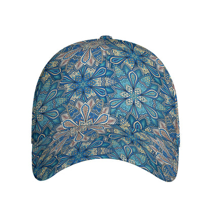 Boho Chic Mandala Floral Print Baseball Cap