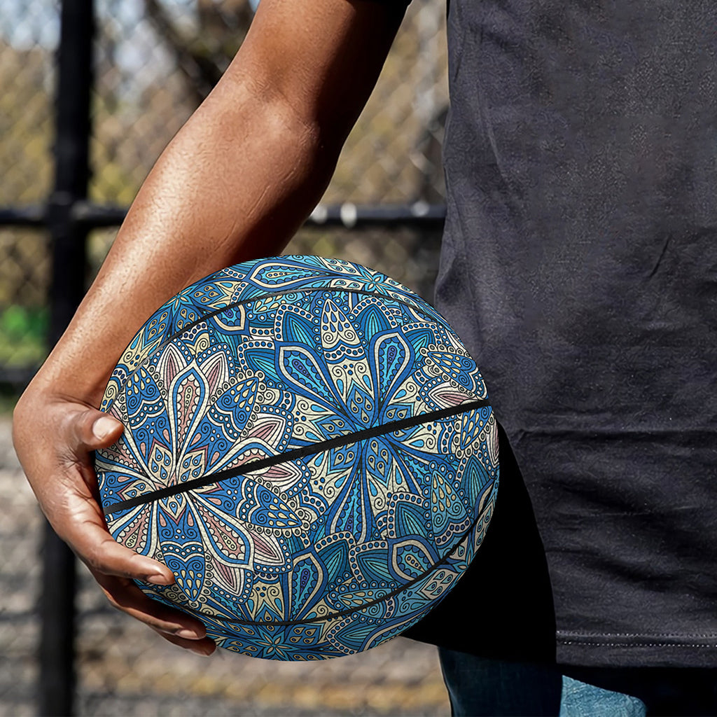 Boho Chic Mandala Floral Print Basketball