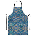 Boho Chic Mandala Floral Print Bib Apron With Pocket
