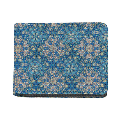 Boho Chic Mandala Floral Print Bifold Wallet