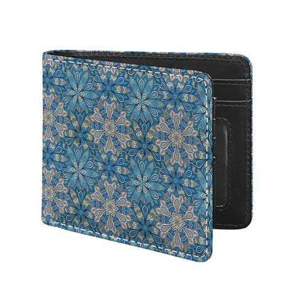Boho Chic Mandala Floral Print Bifold Wallet