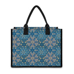 Boho Chic Mandala Floral Print Canvas Tote Bag