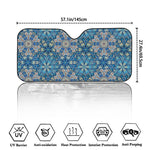 Boho Chic Mandala Floral Print Car Windshield Sun Shade