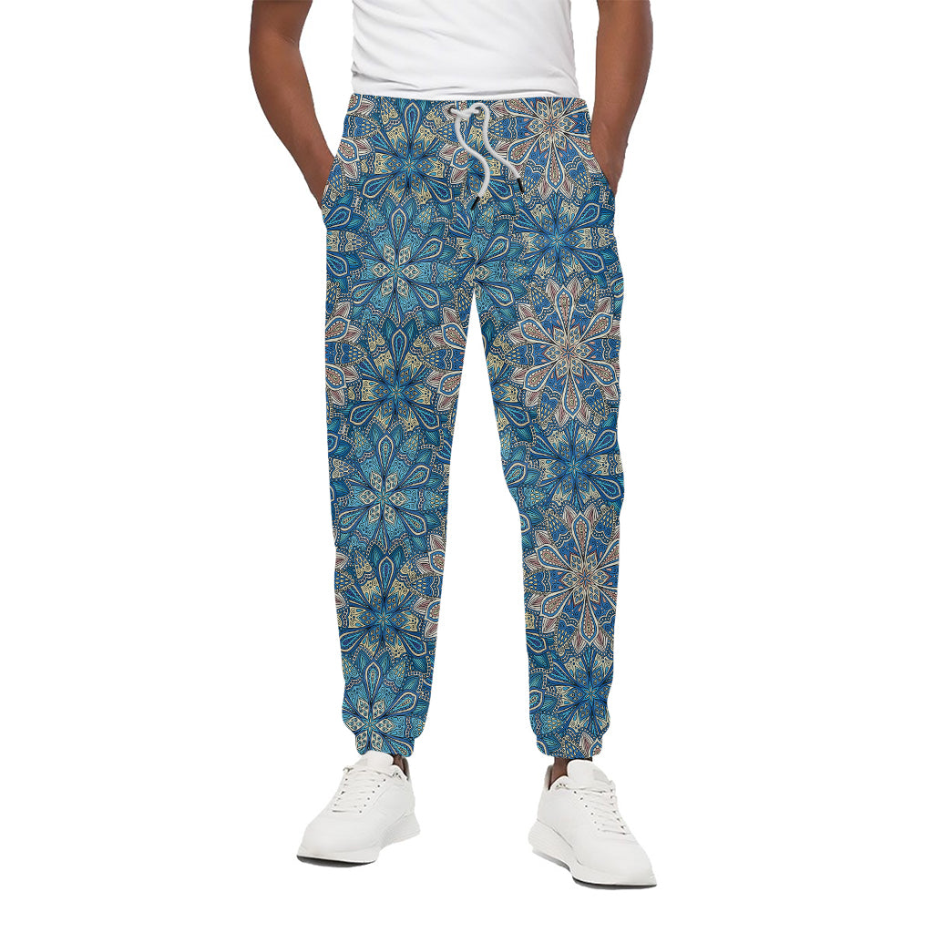 Boho Chic Mandala Floral Print Cotton Pants