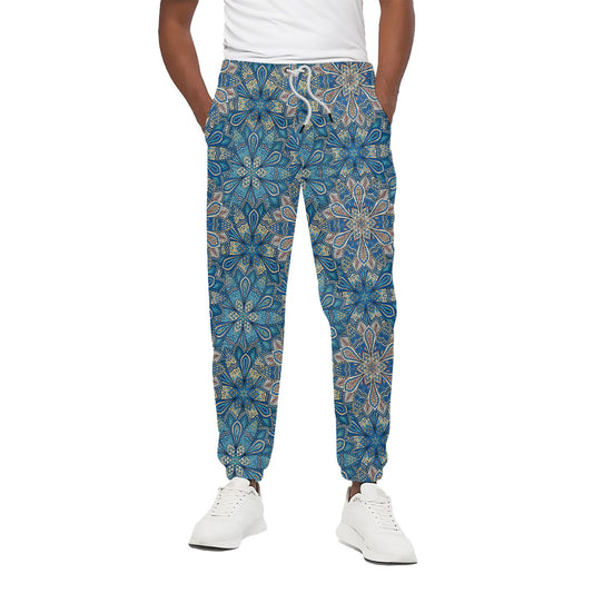 Boho Chic Mandala Floral Print Cotton Pants