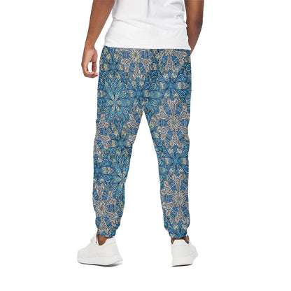 Boho Chic Mandala Floral Print Cotton Pants