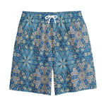 Boho Chic Mandala Floral Print Cotton Shorts