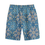 Boho Chic Mandala Floral Print Cotton Shorts