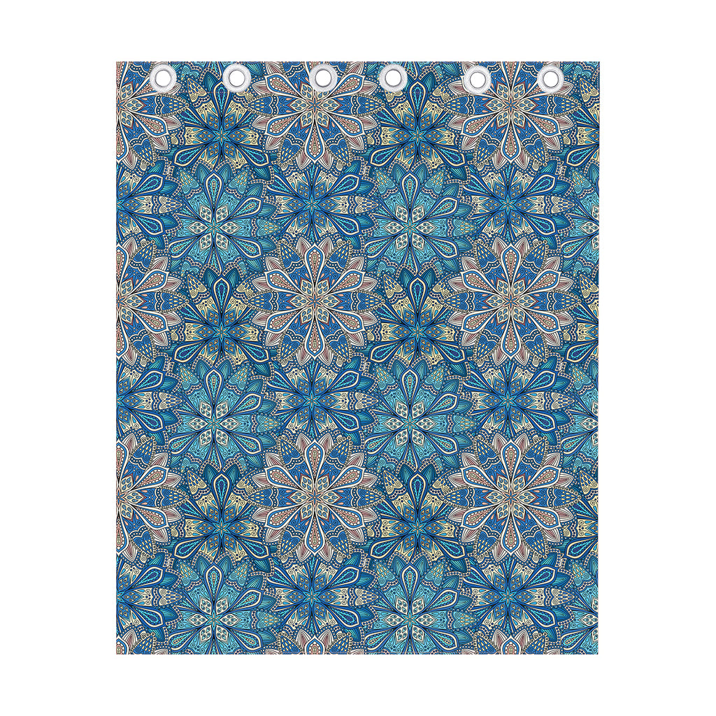 Boho Chic Mandala Floral Print Curtain