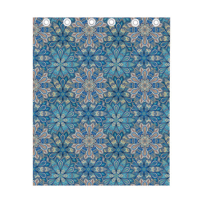 Boho Chic Mandala Floral Print Curtain