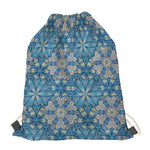 Boho Chic Mandala Floral Print Drawstring Bag