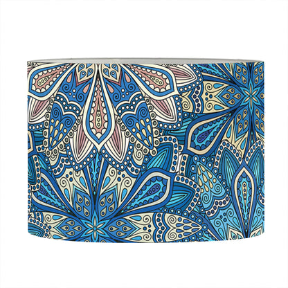 Boho Chic Mandala Floral Print Drum Lamp Shade