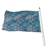 Boho Chic Mandala Floral Print Flag