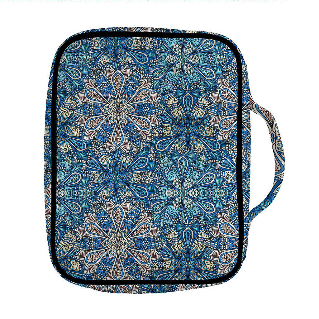 Boho Chic Mandala Floral Print Front Pocket Bible Bag