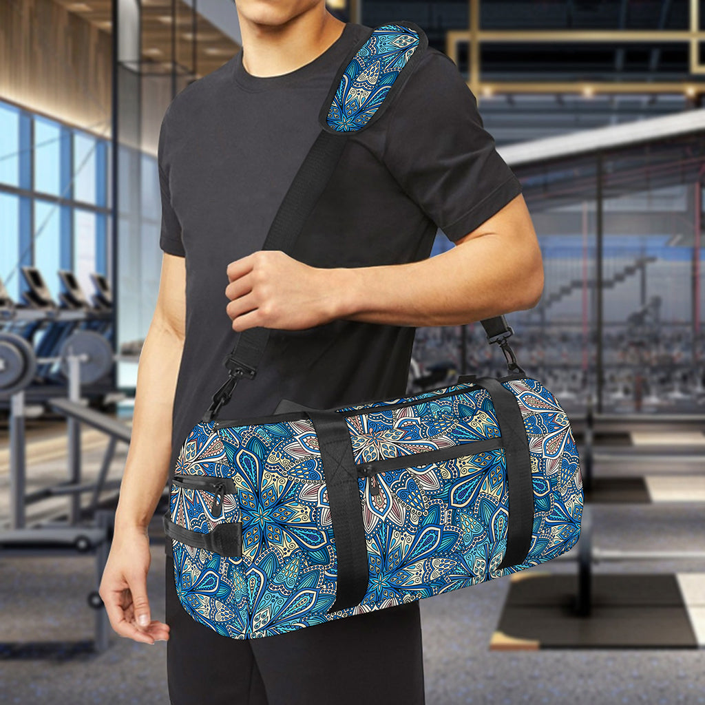 Boho Chic Mandala Floral Print Gym Bag