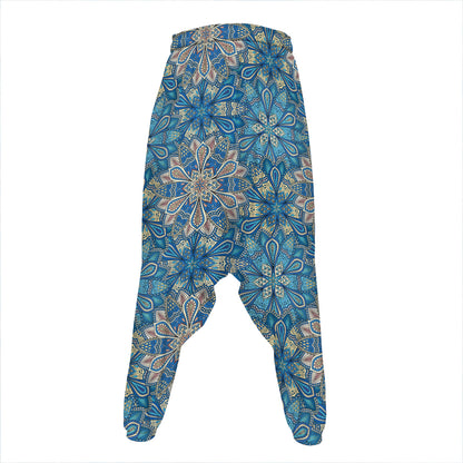 Boho Chic Mandala Floral Print Hammer Pants