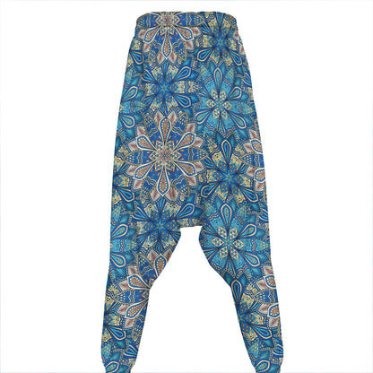 Boho Chic Mandala Floral Print Hammer Pants